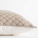 Ayla Floral Block Printed Pillow Cover | Mustard | Lumbar