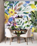 Light Wallpaper with Yellow Flowers