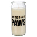 My Kids Have Paws Dog Mom Box Sign And Candle Giftable Set