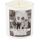 My Last Nerve Jar Candle in Soy Wax Lavender Scent | Vintage Photograph Double Sided Design