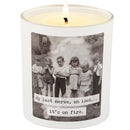 My Last Nerve Jar Candle in Soy Wax Lavender Scent | Vintage Photograph Double Sided Design