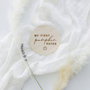 My First Pumpkin Patch Baby Wooden Milestone Card