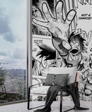 Midoriya Manga Panels Wallpaper Mural.