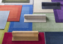 Macedon Blue Bordered Wool Rug