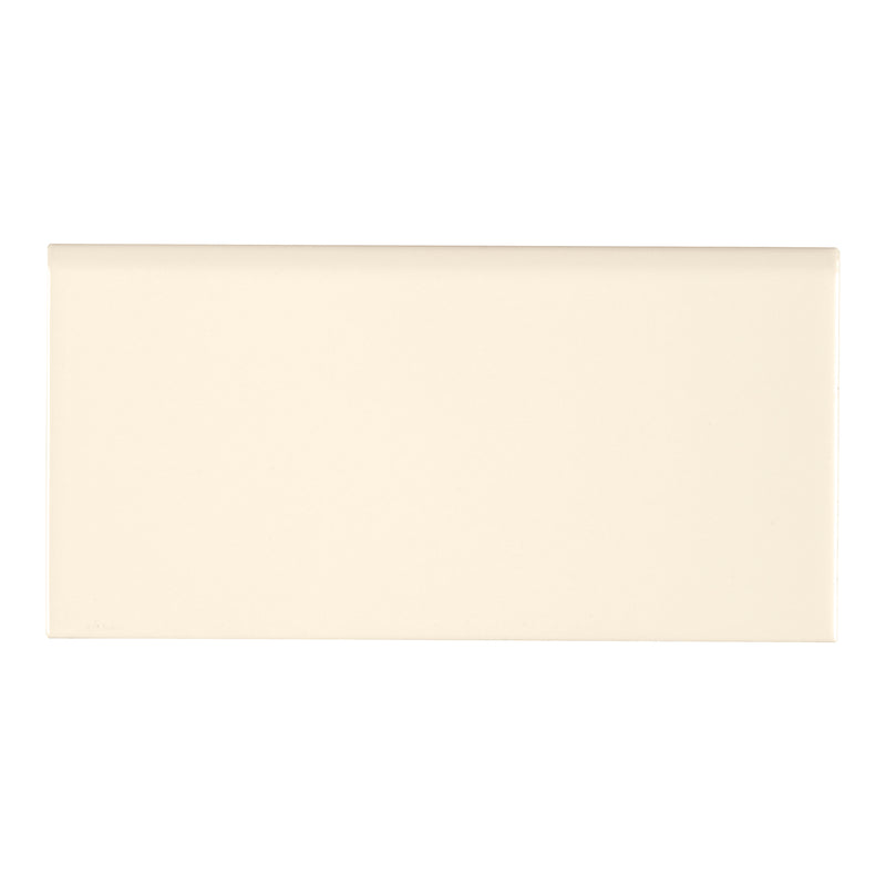 Almond Bullnose 3"x6" Glossy Ceramic Wall Tile - MSI Collection product shot tile view