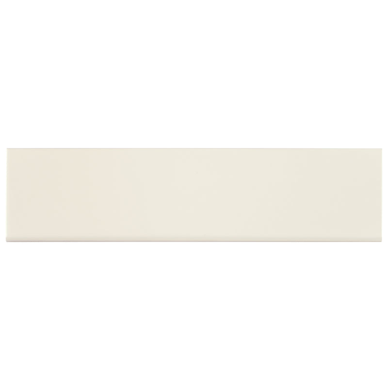 Almond Bullnose 4"x16" Glossy Ceramic Wall Tile - MSI Collection product shot tile view