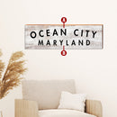 Black & White Town Name Wooden Sign | Wall Art Print on Real Wood | Home Decor