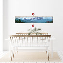 Personalized Mountain Range Location Name Scenic Wooden Sign | Customizable Wall Art Print on Real Wood