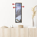 Custom Lodge Downhill Skier Customizable | Wall Art Print on Real Wood