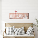 Customizable Coastal Pink Sailboat Sign | Wall Art Print on Real Wood