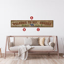 Lodge Red Wood Rustic with Black Bear Customizable