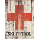 Ski Patrol Wooden Sign | Wall Art Print on Real Wood¬†