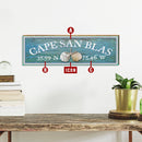 Customizable Latitude Longitude Wooden Beach Sign | Wall Art Print on Real Wood | Beach House Home Decor