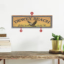 Customizable Coastal Pelican Sunburst Latitude Longitude Sign | Wall Art Print on Real Wood
