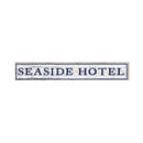 Seaside Hotel Large Sign | Real Art Print on Wood