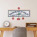 Customizable White Paint Chip Latitude Longitude Sign | Wall Art Print on Real Wood
