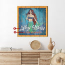 Customizable Coastal Mermaid Town Sign | Wall Art Print on Real Wood
