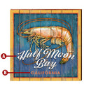 Customizable Coastal Shrimp Town Sign | Wall Art Print on Real Wood