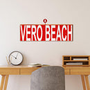 Customizable Red & White Sign | Wall Art Print on Real Wood