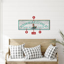 Customizable Emerald Green Coastal Latitude Longitude Sign | Wall Art Print on Real Wood