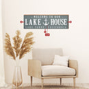 Personalized Lake/Lodge Blue Customizable Sign | Wall Art Print on Real Wood