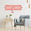 Personalized Coastal Coral Customizable Sign | Wall Art Print on Real Wood