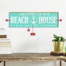 Personalized Coastal Teal Customizable Sign | Wall Art Print on Real Wood