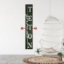 Personalized Vertical Favorite Place Town Name Location Wooden Sign | Wall Art Print on Real Wood | Custom Coastal Farmhouse Lake Decor