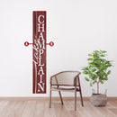 Personalized Vertical Favorite Place Town Name Location Wooden Sign | Wall Art Print on Real Wood | Custom Coastal Farmhouse Lake Decor