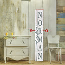 Personalized Vertical Favorite Place Town Name Location Wooden Sign | Wall Art Print on Real Wood | Custom Coastal Farmhouse Lake Decor
