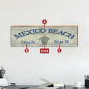 Customizable Coastal Navy & White Rustic Wooden Sign | Wall Art Print on Real Wood