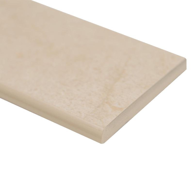 Aria Cremita Bullnose 3"x18" Polished Porcelain Wall Tile - MSI Collection product shot tile view