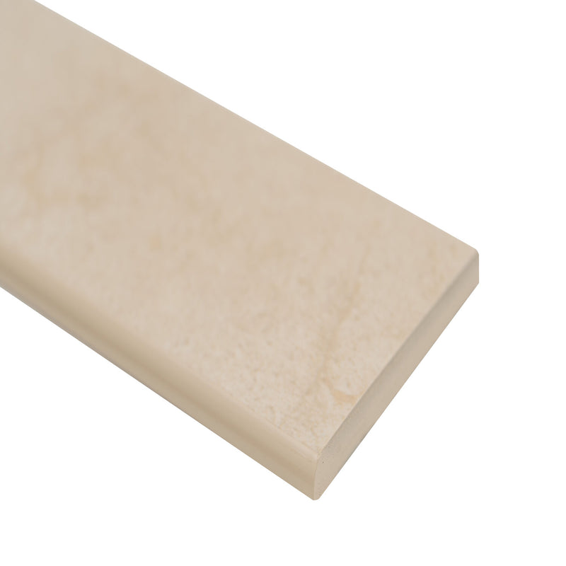 Aria Cremita Bullnose 3"x18" Polished Porcelain Wall Tile - MSI Collection product shot tile view 2