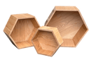 Hexagon Nesting Tables (Set of 3) | Solid European Oak