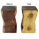 Haussmann Wood Natural End Table 12x12x20 In Height Oak Oil
