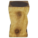 Haussmann Wood Natural End Table 12x12x20 In Height Oak Oil