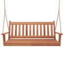 Keystone Amish Co. 4 Foot Franklin Red Cedar Porch Swing with Cup Holders