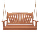 Keystone Amish Co. 4 Foot Sunburst Red Cedar Porch Swing With Cupholders