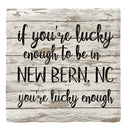 Lucky Enough New Bern, NC | Drink Coaster