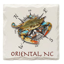 Oriental, NC Blue Crab | Drink Coaster