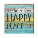 Oriental, NC Happy Place | Real Art Print on Wood