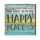 New Bern, NC Happy Place | Real Art Print on Wood