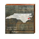 No Place Like Home North Carolina Sign | Real Art Print on Wood