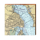 New Bern NOAA Chart Map Sign | Real Art Print on Wood