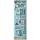 Jupiter Inlet Word Collage | Wall Art Print on Real Wood