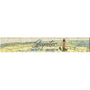 Juptier w/ Jupiter Lighthouse NOAA Chart | Wall Art Print on Real Wood