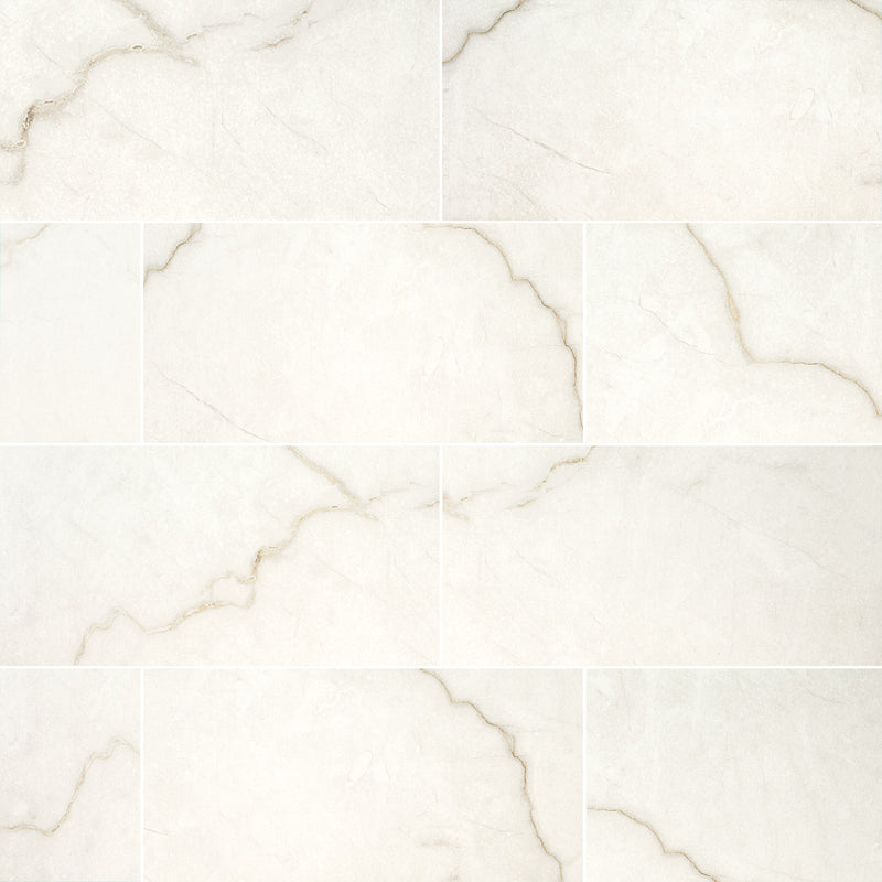 Brighton Gold 12"x24" Polished Porcelain Floor and Wall Tile - MSI Collection wall view