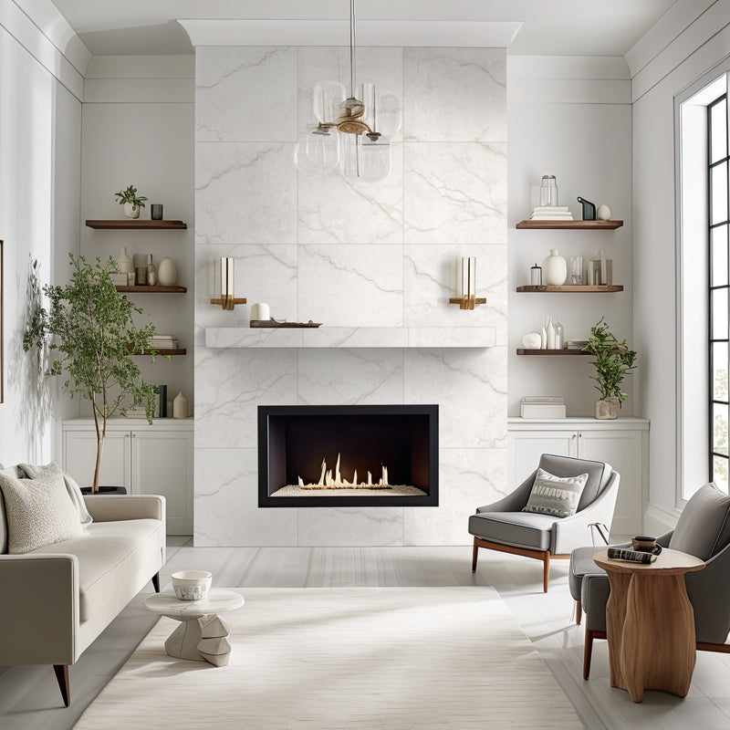 Brighton Gold 24"x24" Matte Porcelain Floor and Wall Tile - MSI Collection living room view