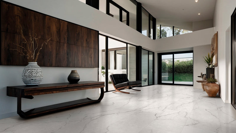 Brighton Grey 24"x48" Matte Porcelain Floor and Wall Tile - MSI Collection living room view