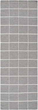 Nissa Gray Checkered Wool Rug